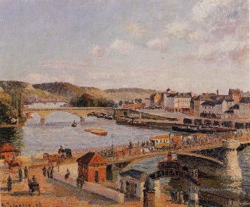 afternoon sun rouen 1896 Camille Pissarro Oil Paintings